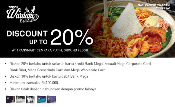 Warung Wardhani diskon hingga 20%
